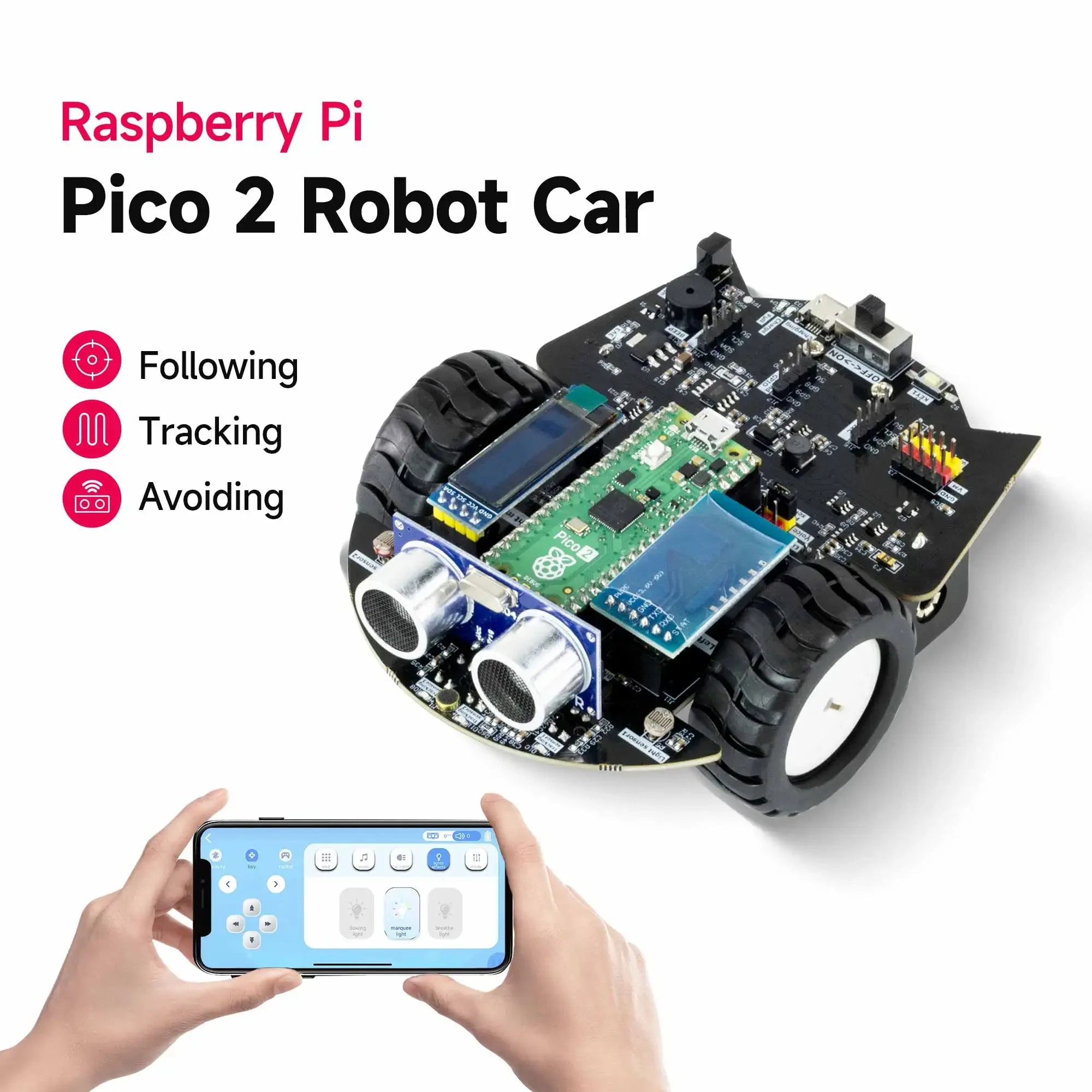 Yahboom Raspberry Pi Pico 2 Ro - Robot Car Kit recension och pris