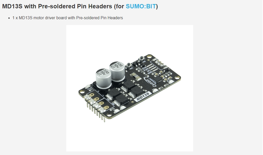 108070021 MD13S 13Amp 6V-30V D - Motor Driver Module recension och pris