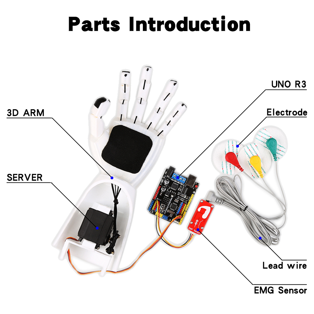 EMG Sensor Robotic Arm Electri - Arduino Robot recension och pris