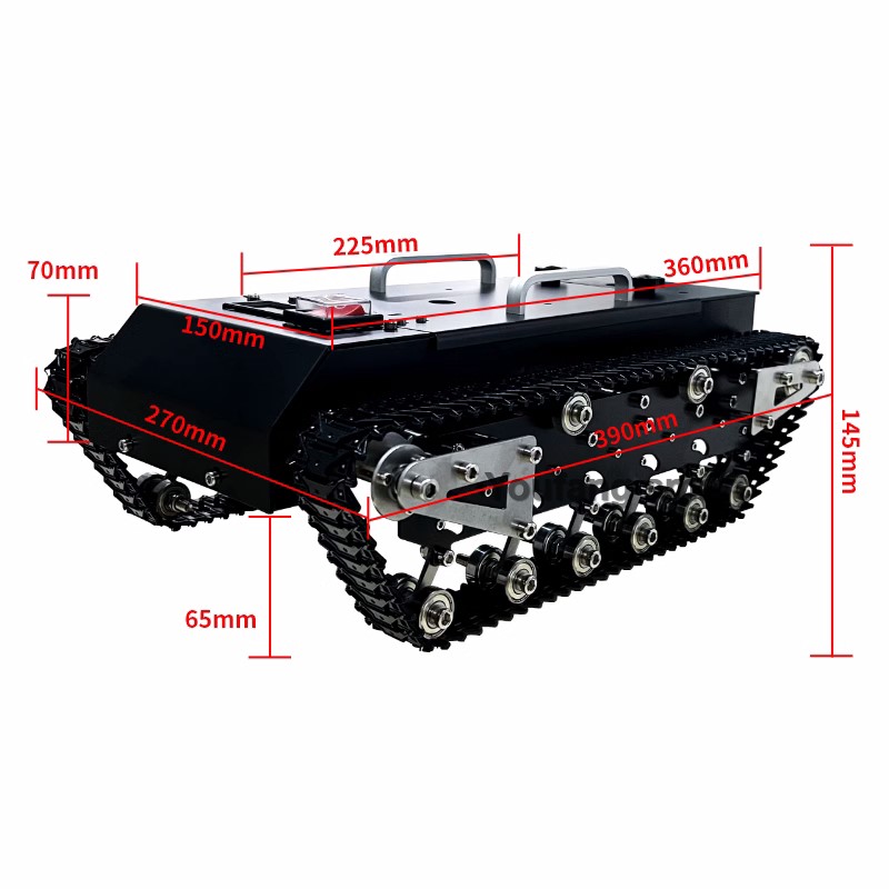 30kg Load RC Tank Chassis Meta - Tracked Robot Chassis recension och pris