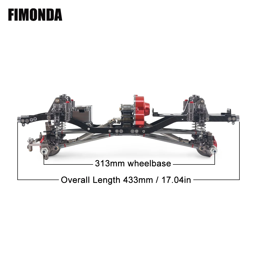 FIMONDA 1/10 RC Crawler Metal  - Robot Car Kit recension och pris