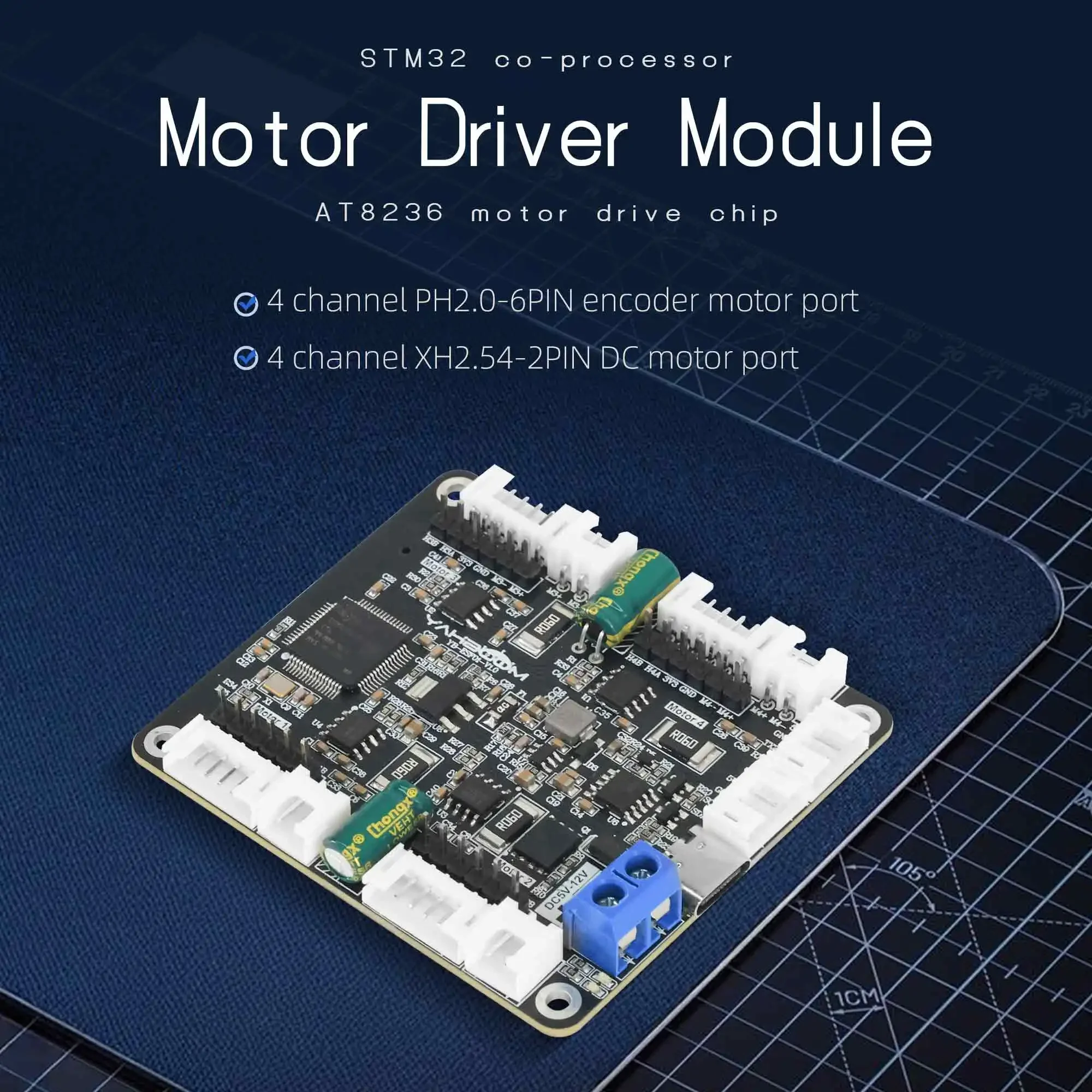 Yahboom 4-Channel Encoder Moto - Motor Driver Module recension och pris