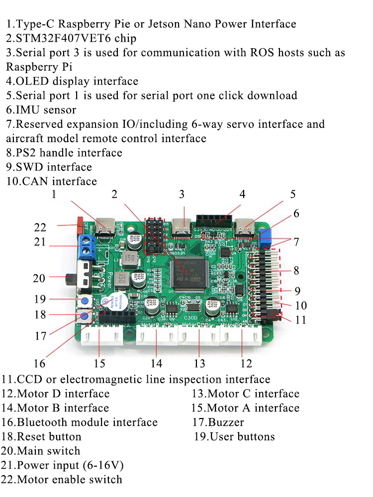 Stm32f407 Robot Control Board  - Ros Robot recension och pris