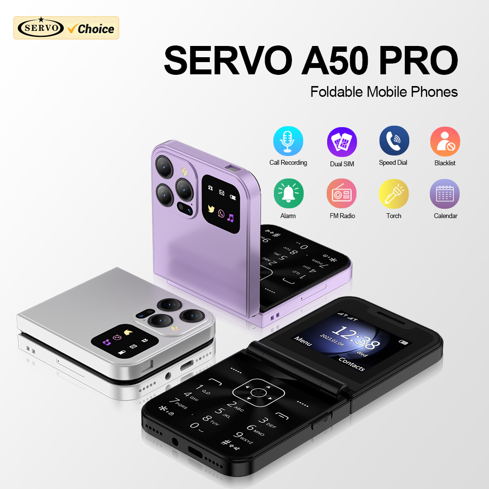 SERVO A50 PRO Flip Mobile Phon - Servo Pan Tilt recension och pris