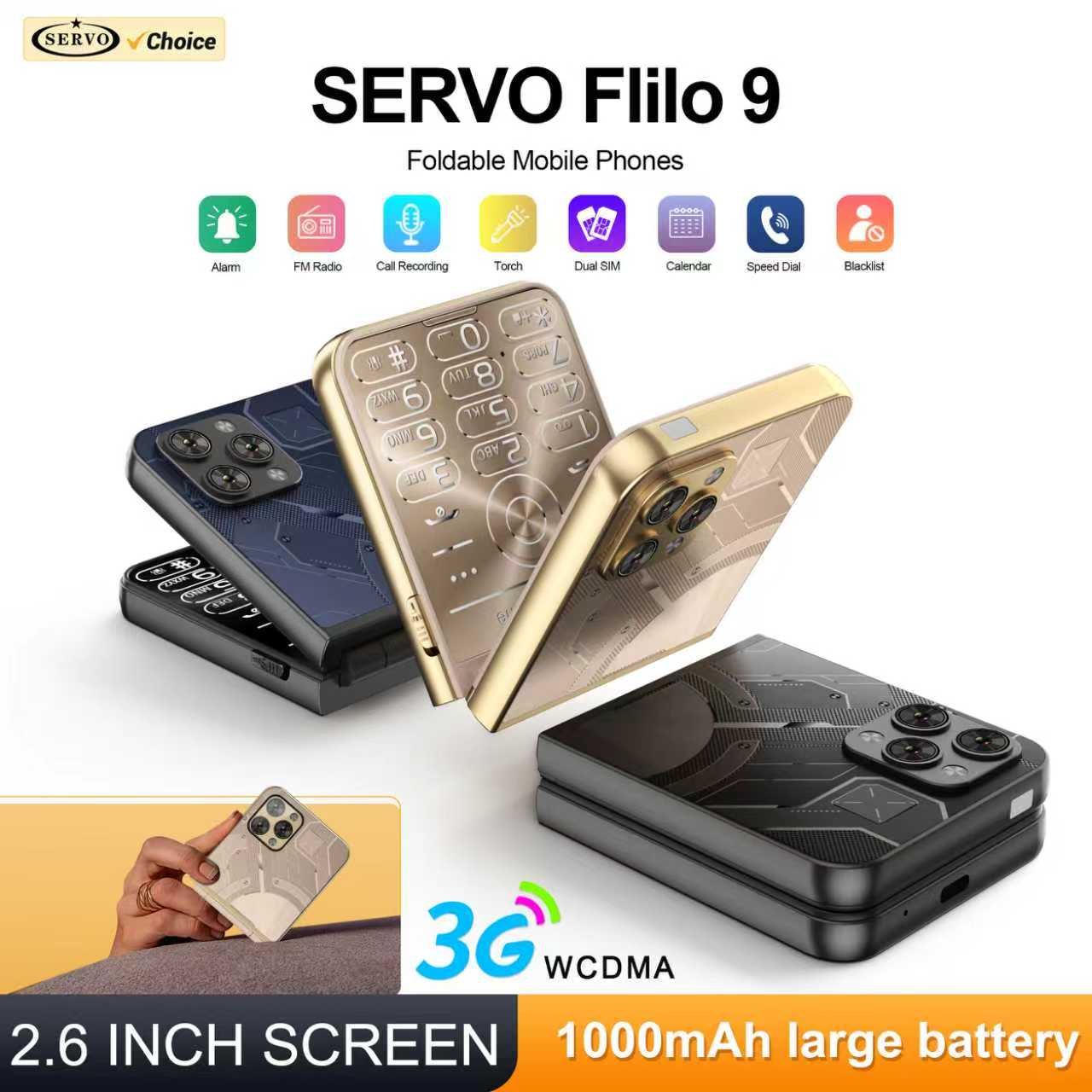 SERVO Flilo9 Foldable Mobile P - Servo Pan Tilt recension och pris