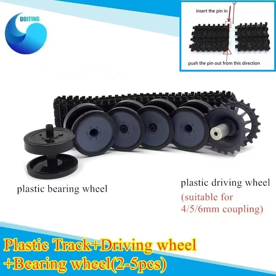 Plastic Wheels+Plastic Track S - Tracked Robot Chassis recension och pris