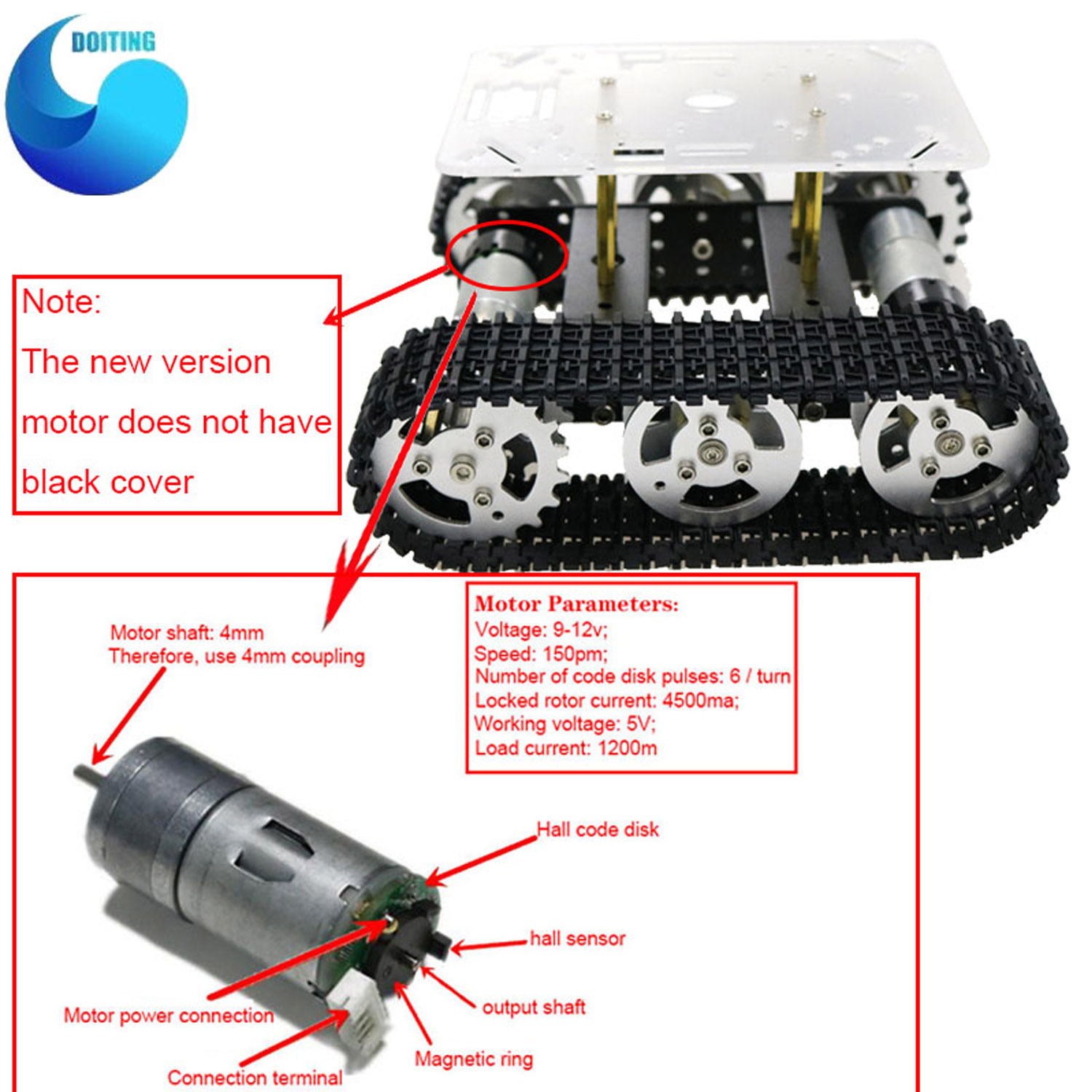RC Metal Robot Tank Car Chassi - Tracked Robot Chassis recension och pris
