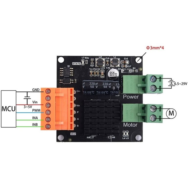 AT02-12V 24V 16A High-Power DC - Motor Driver Module recension och pris