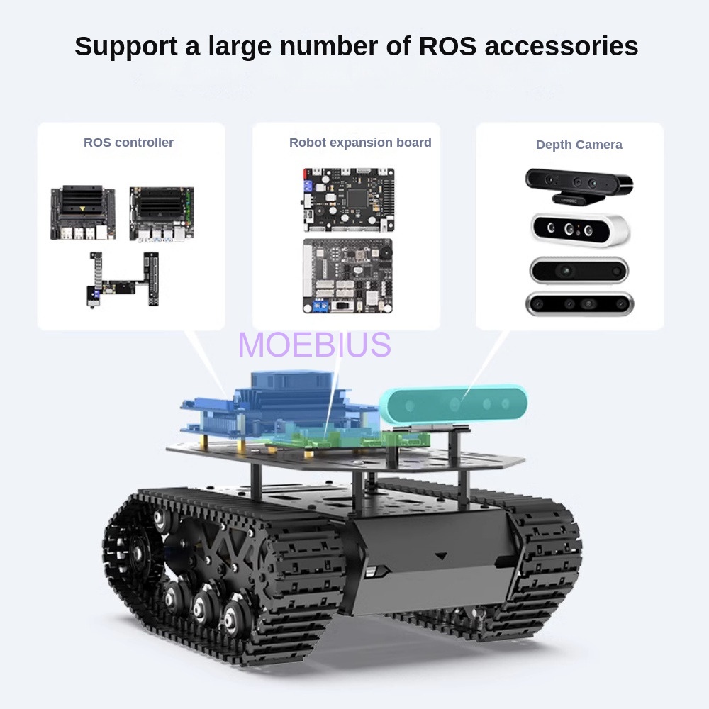 10KG Payload Metal Shock Absor - Tracked Robot Chassis recension och pris