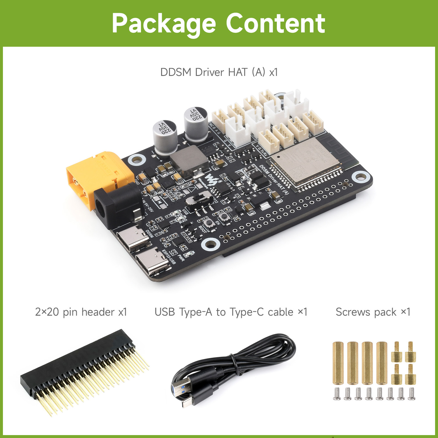 Waveshare Direct Drive Servo M - Motor Driver Module recension och pris